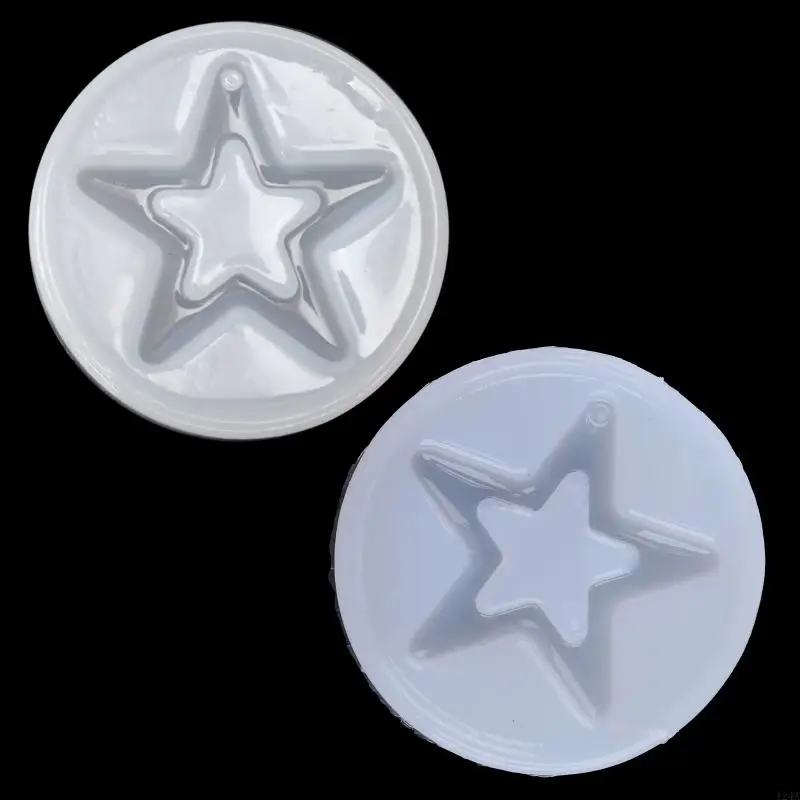 Pendant Star Heart Silicone Mold Resin Jewelry Casting Molds for Crafting DIY Necklace Earring Charm Jewelry Making