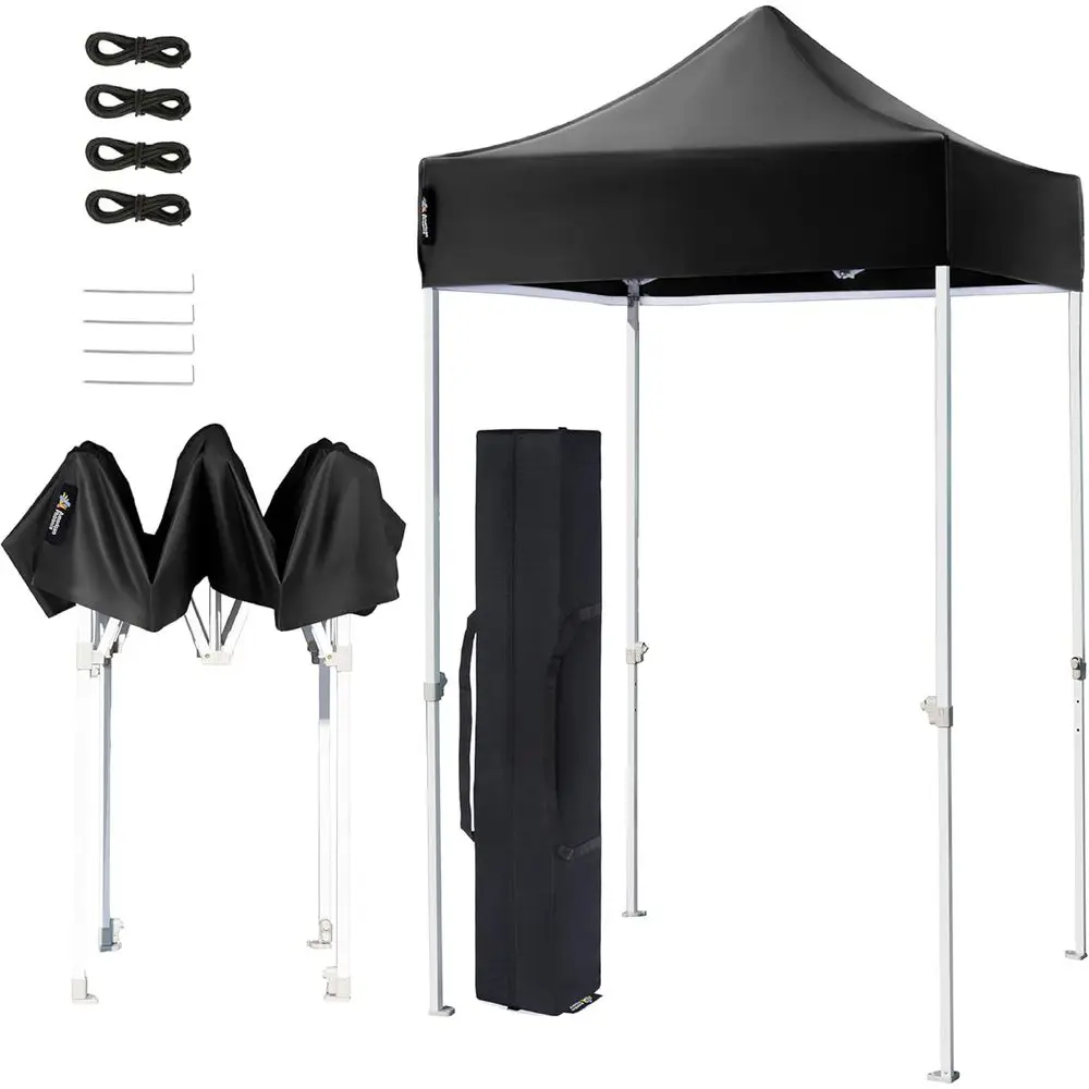 

5x5ft Commercial Outdoor Shade Shelter Gazebo with Carry Bag - Black