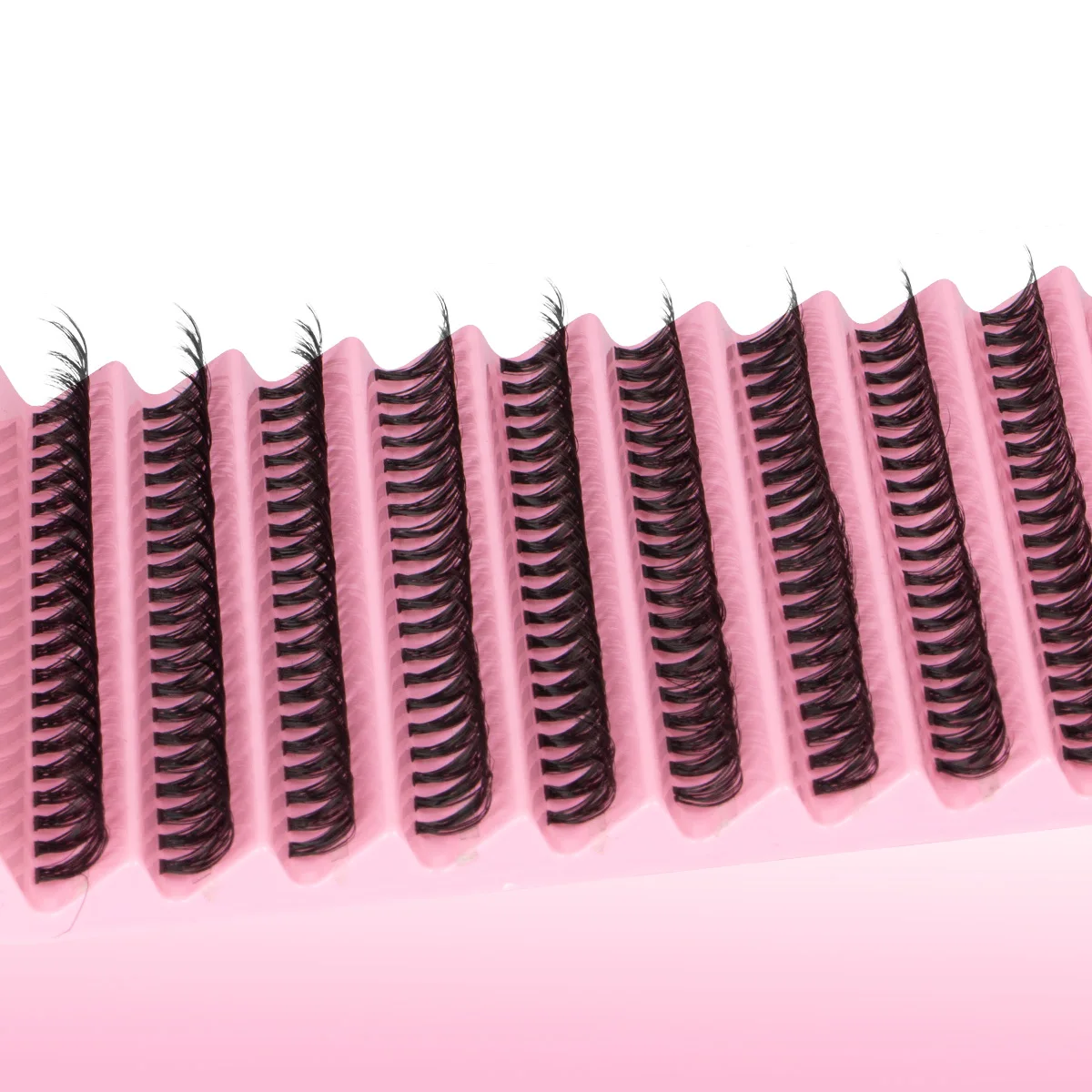 لتقوم بها بنفسك الفردية رمش تمديد عدة مجموعات الرموش الطبيعية أو سميكة 30-100D رقيقة الفرقة العنقودية جلدة مع السندات و ملاقط الختم