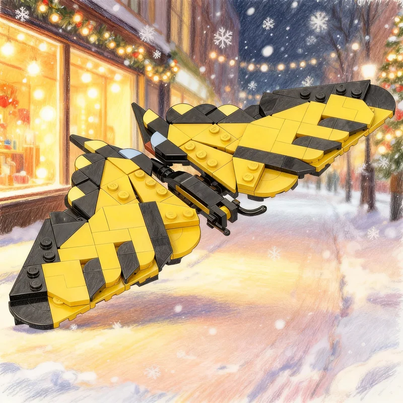 

187pcs MOC Western Tiger Swallowtail Ideas CUUSOO Model Building Blocks Creative DIY Gift Display Decor Assemble Premium Adult