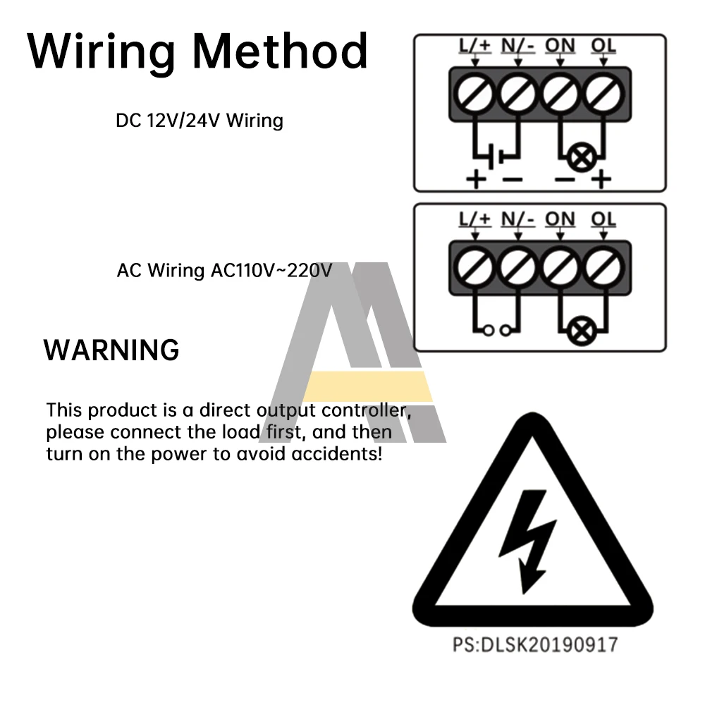 W3050 1.37 inch LCD Display Microcomputer Time Controller DC 12V DC 24V AC 110 220V Dual Digital 0000~9999 seconds Time Delay