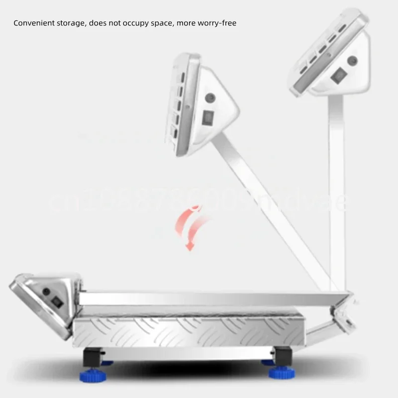 Commercial bench  stainless steel 150kg electronic scale 100kg  scale folding scale stainless steel material waterproof