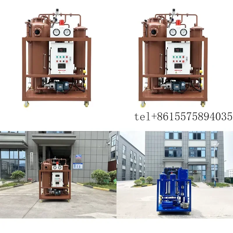 Hot Turbine Oil Filtration Machine Dehydration Degassing and Removing Solid Particulate Filtration Unit