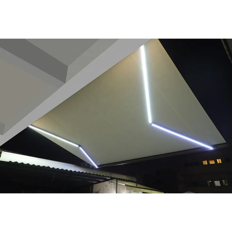 Sun Prevention Remote Control Retractable Full Aluminum Alloy Wall-Mounted Cassette Awning for Balcony