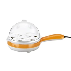 Multifunction Mini Electric Boiled Egg Cooker Boiler Food Fried Steamer Steak Non-Stick Frying