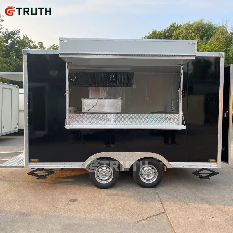 Newly Upgraded Truth Street Food Truck Travel Camping Camper Hot Dogs Burger Trailer Van