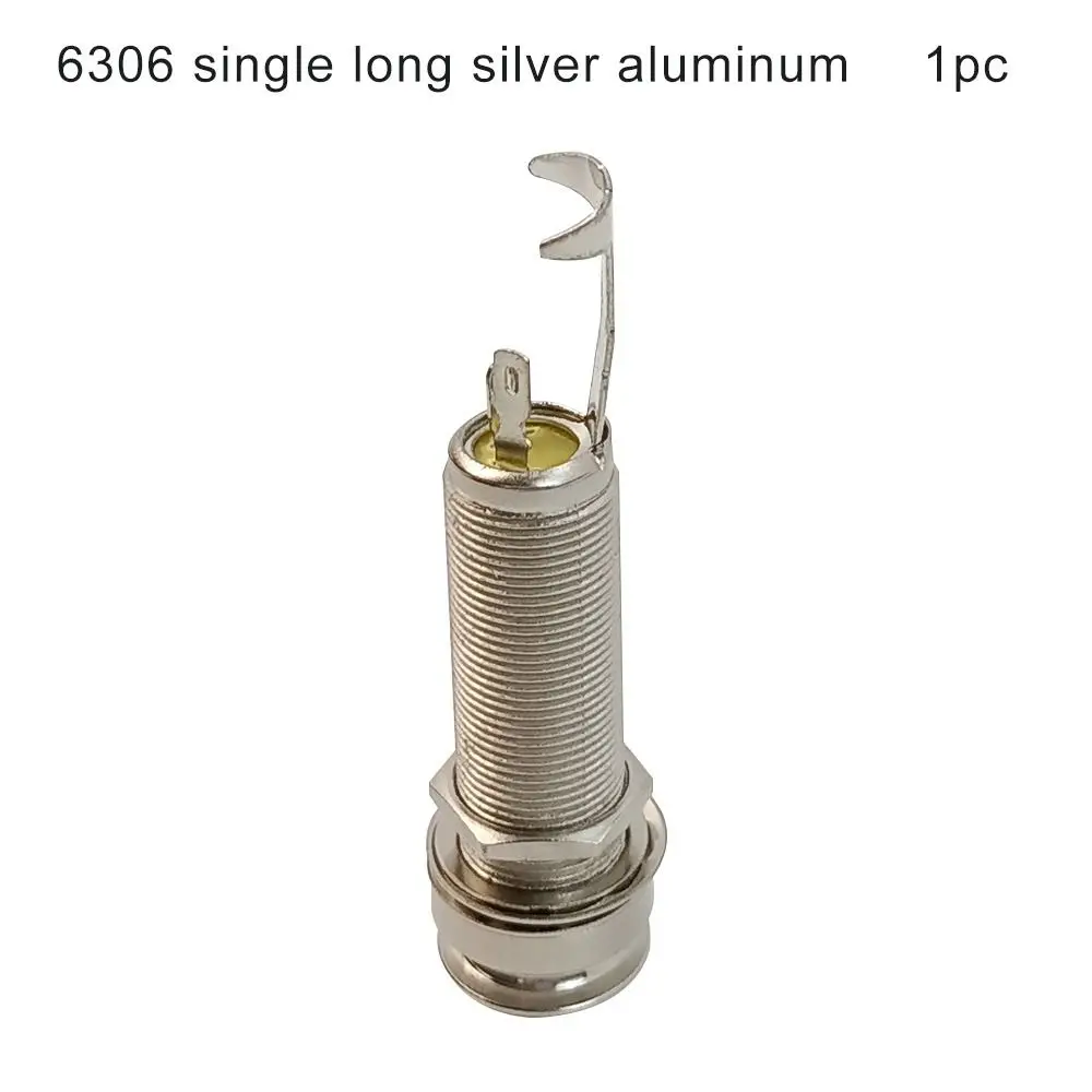 

1/2 шт. новые 1/4 "6,35 мм вилки для электрогитары, звукосниматель, концевой штифт, выход, резьбовой цилиндр, входной разъем