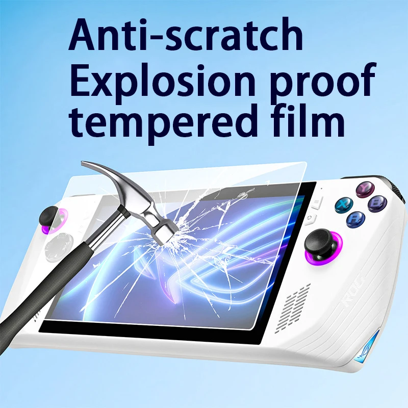 7-inch HD Tempered Glass Screen Film for Rog Ally Game Console Explosion Proof Screen Glass Anti-scratch Rog Ally Tempered Film