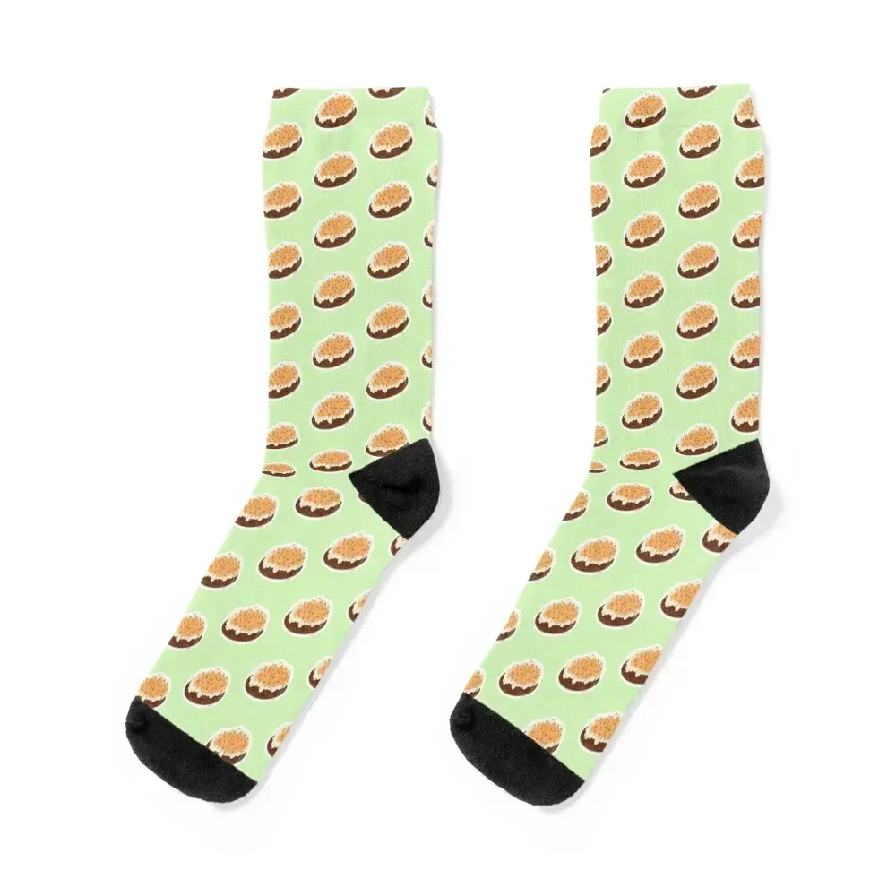 

Loaded Baked Potato Socks sheer christmas stocking essential cycling Designer Man Socks Women's