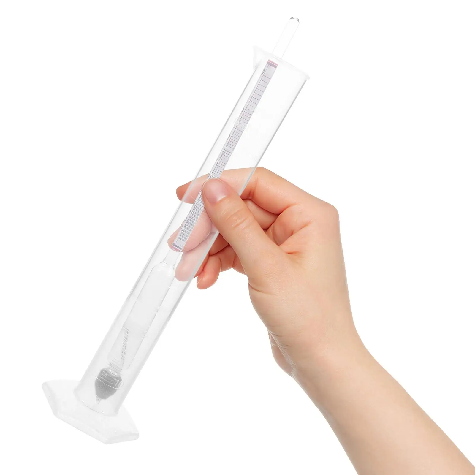 Alcohol Density Meter Hydrometer for Tester Gravity Wine Making Supplies and Equipment Graduated Cylinder 0-100 Proof