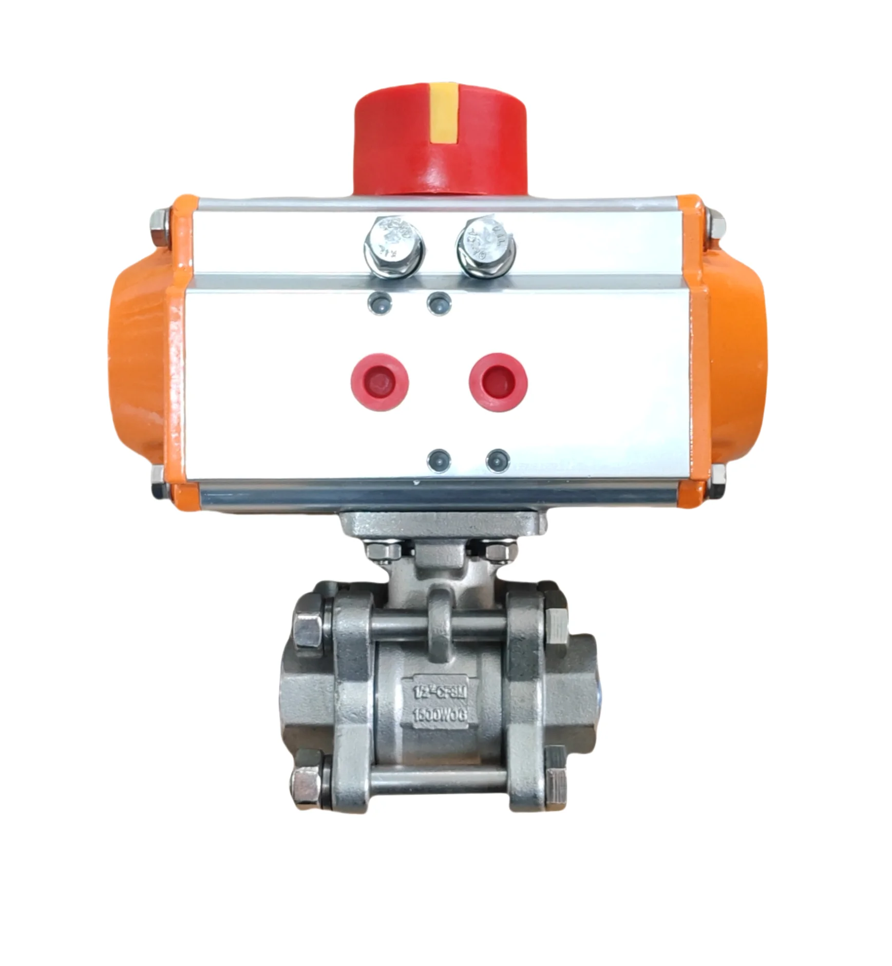 Q611F-16P-DN15 Pneumatic Ball Valve - 16BAR, 3-Piece Design, Dual Acting Actuator | Industrial Flow Control | Factory Direct