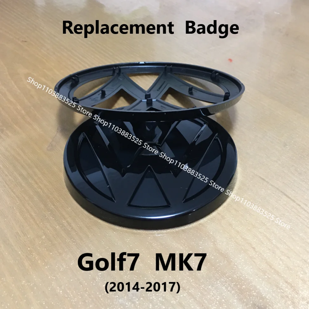 

2pcs ABS Replacement Badge For Golf 7 MK7 2014 2015 2017 2016 Car Front Bonnet Grill Rear Trunk Emblem Logo Replacement Badge