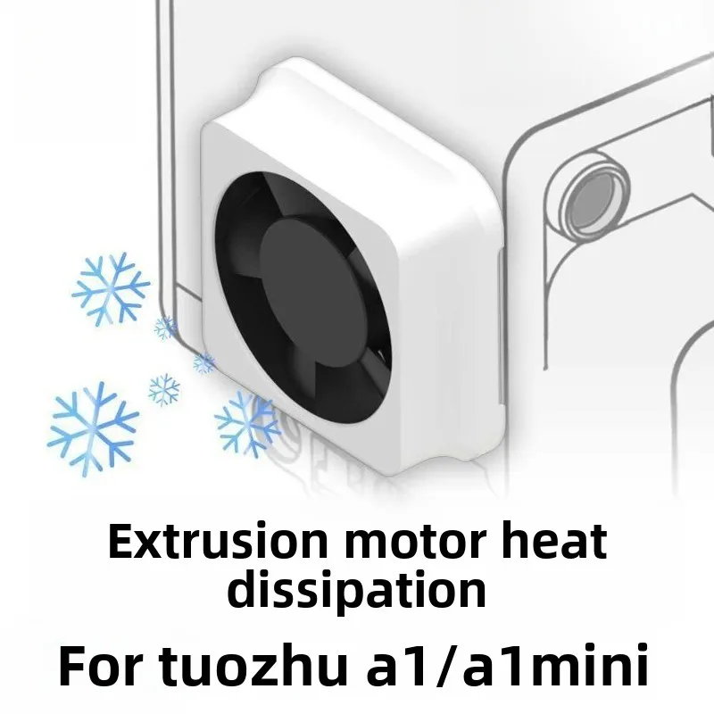 

FOR Tuozhu A1/A1mini Extrusion Motor Cooling Kit Start-Stop 3D Printer Accessories Fan Support Bambu