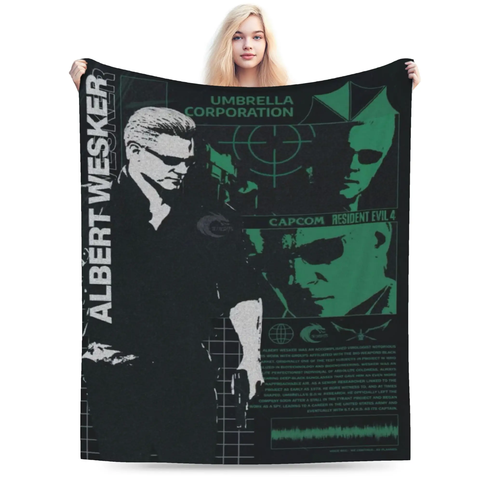 Albert Wesker  Blanket Ultra Soft  Throw Blankets for Sofa 50x60 Inch Multiple Sizes Plush Thin Quilt