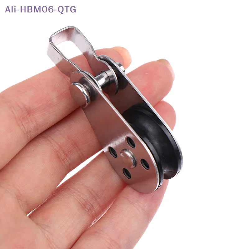 

[New]Block Rope Runner Kayak Boat Parts 25mm 304/316 Stainless Steel Pulley Single Wheel Load Bearing Swivel Lifting Rope Pulley