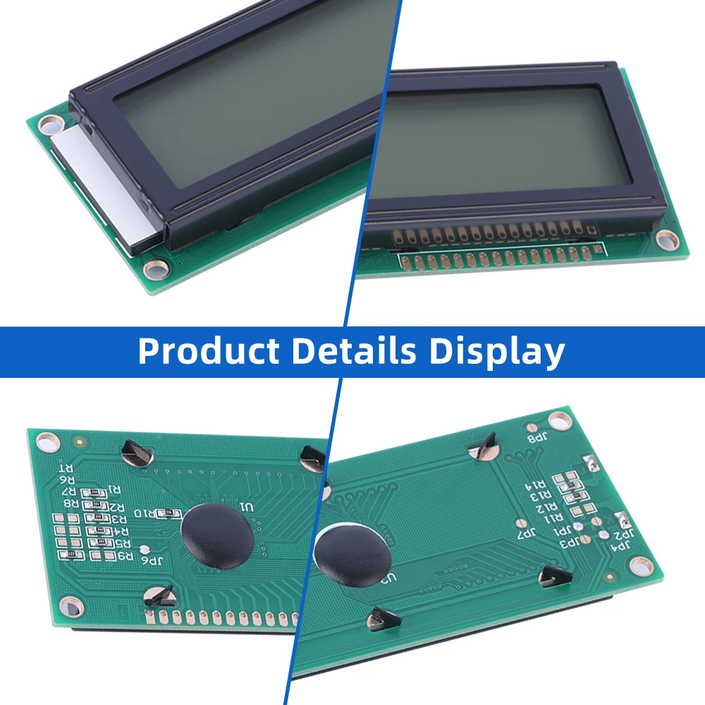 Red Light Black Letters 2002B Character LCD Module 2*20 Voltage 5V 3.3V Optional ST7066U LCD Dual Row Interface LCD Screen