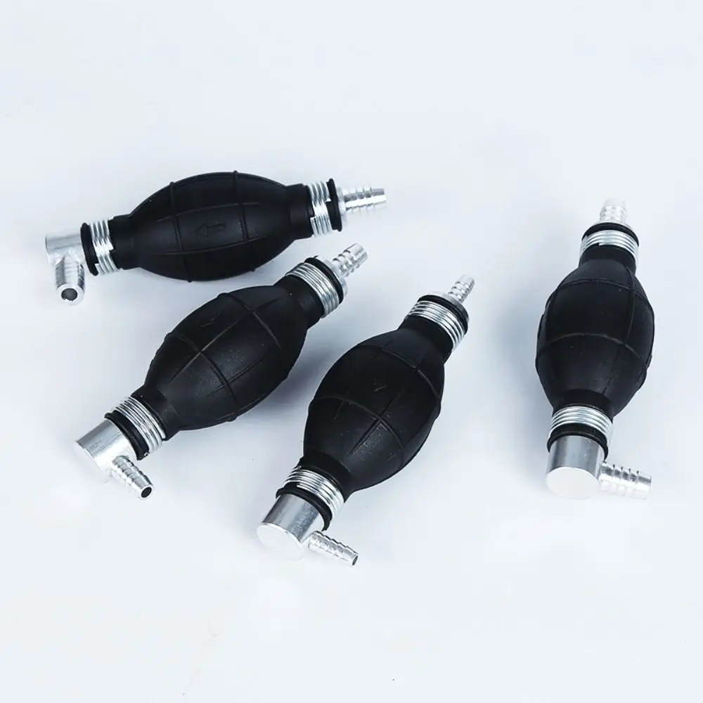 6/8/10/12mm Manual Fuel Pump Rubber Aluminum Hand Primer Oil Gasoline Petrol Diesel Liquid Transfer Tool view 6