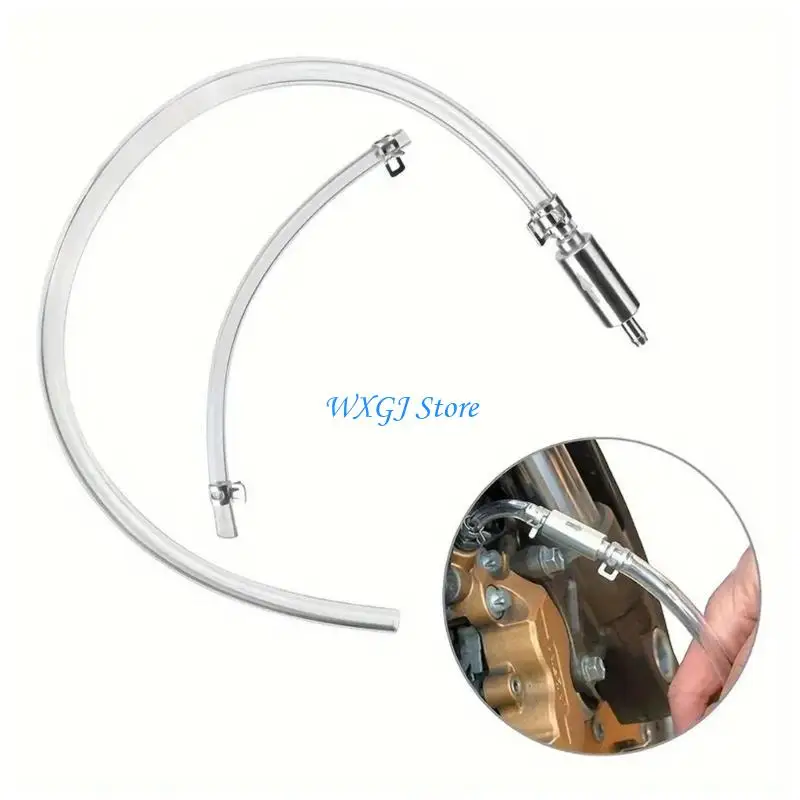 

37JE Aluminum and Rubber Motorcycle Brake Bleeder Pipe for Improved Safety and Performances Perfect for Racers and Mechanic