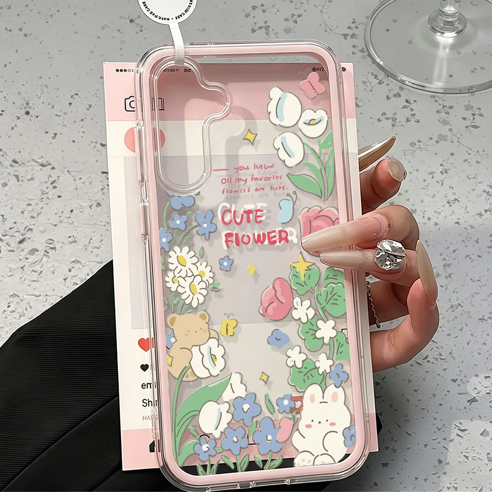 2 IN 1 Clear Case For Samsung A57 5G Case Galaxy A56 A55 A37 A36 A35 A16 A17 A53 A54 5G A34 S26 S25 S23 S22 Ultra S24 Plus Funda