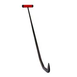 Pdr Tools, 10 mm Diameter, Heat And Oxidation Treated, 3 Twist, Flat and Pointed Tip, Rubber Handle Hook Rod, Auto Dent Repair