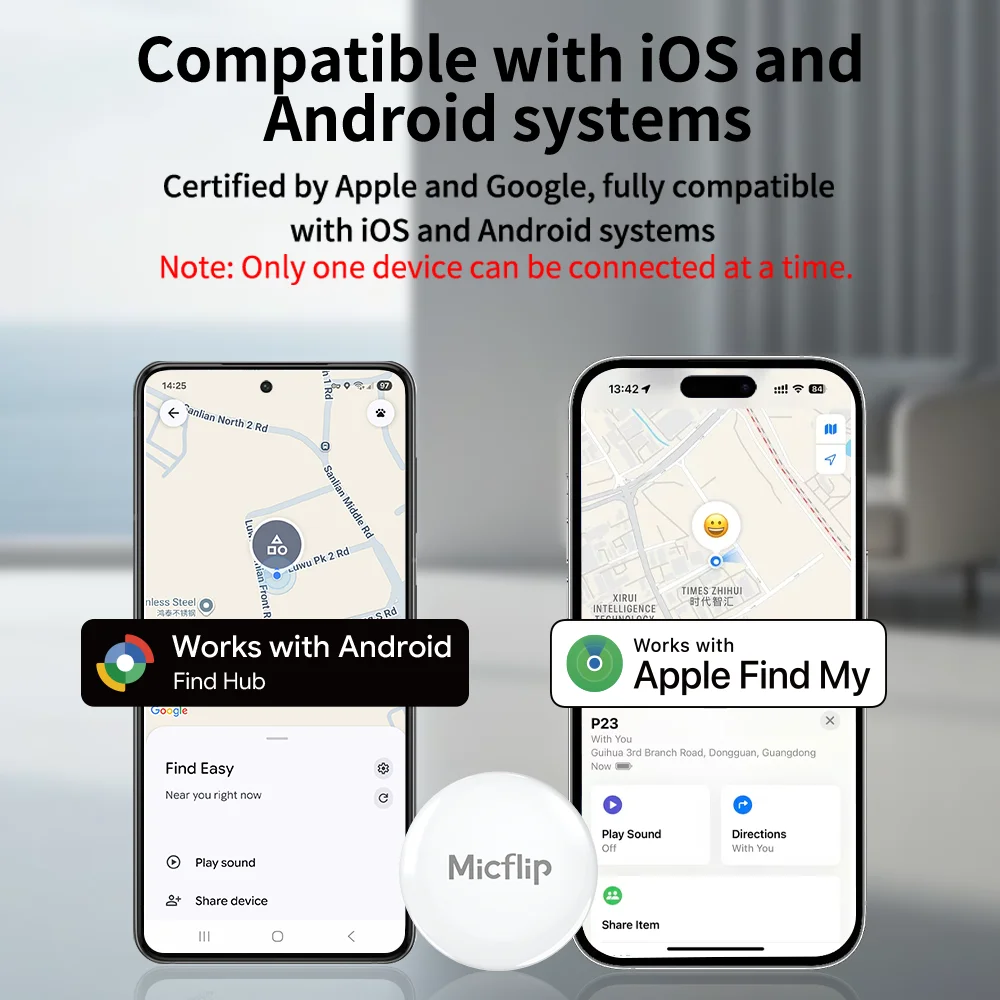 Anti-loss Airtag Smart Tag iOS and Android Find Hub Mini Tracker Locator Dual System Finder Key Find Easy Air Tag Apple Find My