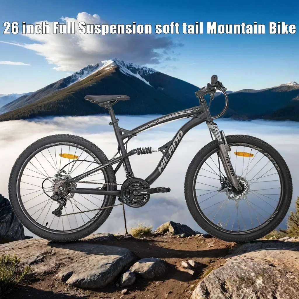 26inch soft tail Mountain Bike Full Suspension mtb aldult hydraulic disc brakes Cross Country Bicycle 21speed Downhill bicicleta