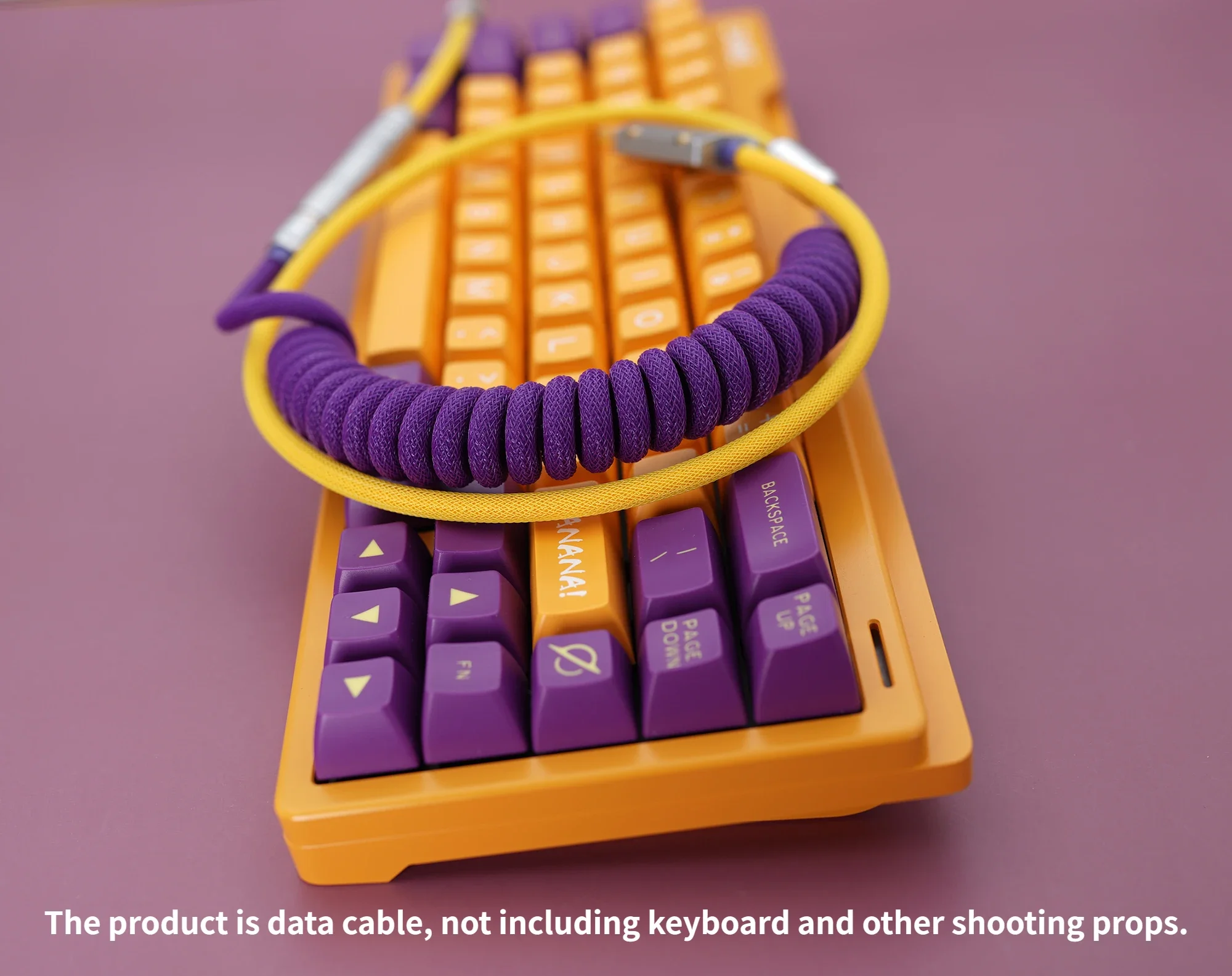 GeekCable Handmade Customized Mechanical Keyboard Data Cable For GMK Theme SP Keycap Line Laker Colorway