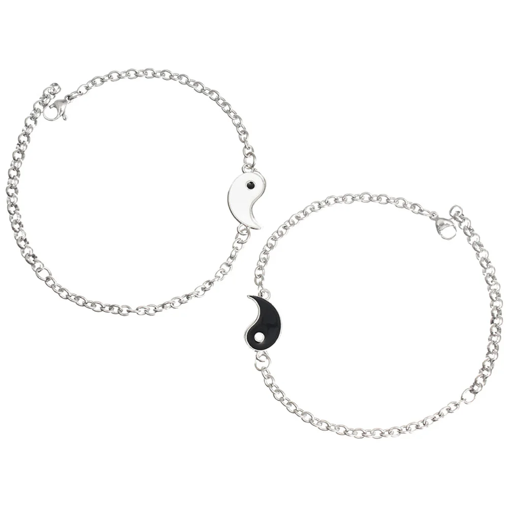 Yin and Yang Bracelet Matching Couple Bracelets Accessories for Couples Stainless Steel Stuff