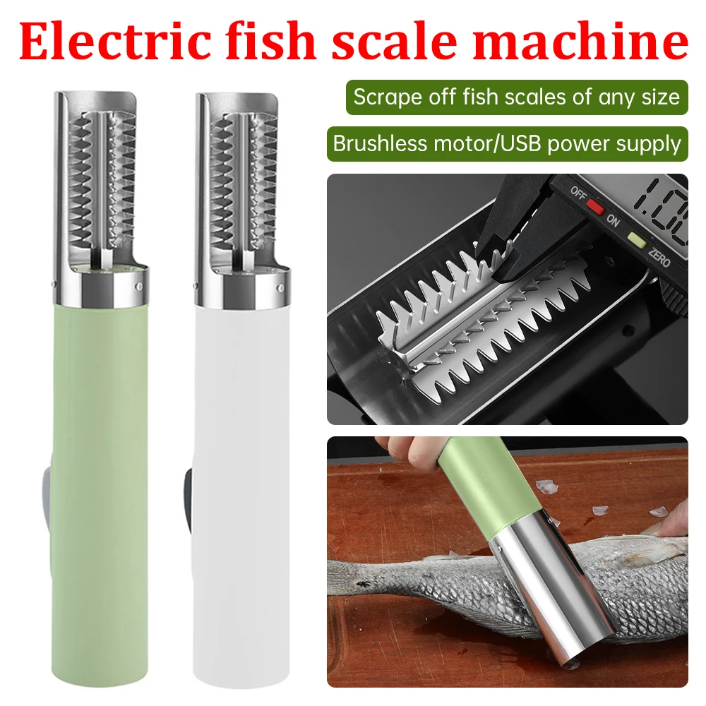 

1 PCS Wireless Portable Electric Fish Scaler Remover Fish Scraper USB Charging Fish Scale Planer Fish Cleaner Kitchen Tools