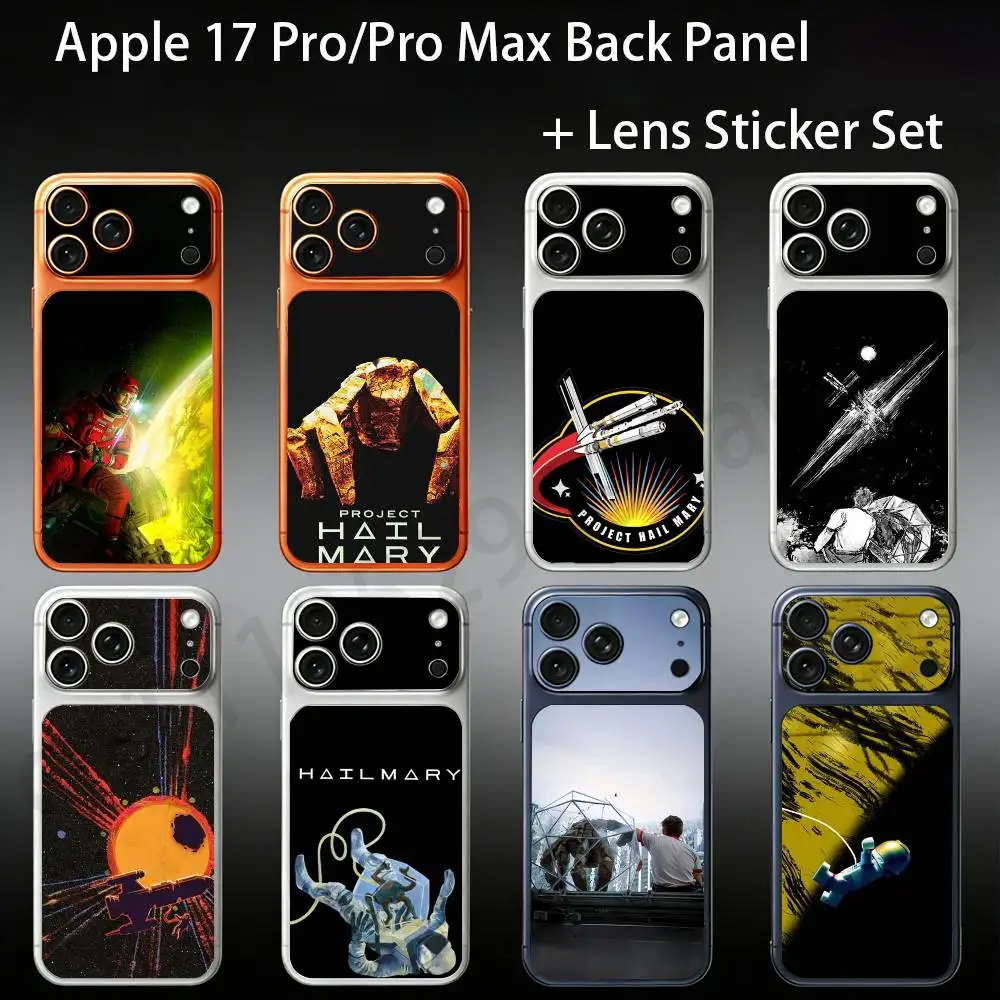 

Project Hail Mary For iPhone 17pro/proMax Full body Back Cover Decal Skin Colorful Rear Protective Sticker Film