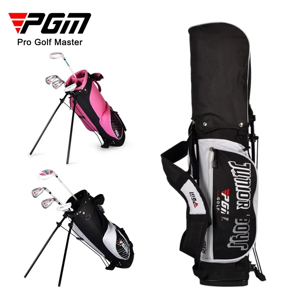 PGM PGM Junior Kids Golf Bag, Portable Golf Rack Stand Bag Light Golf Club Set Bag Can Accommodate Sports Travel Bags QB021