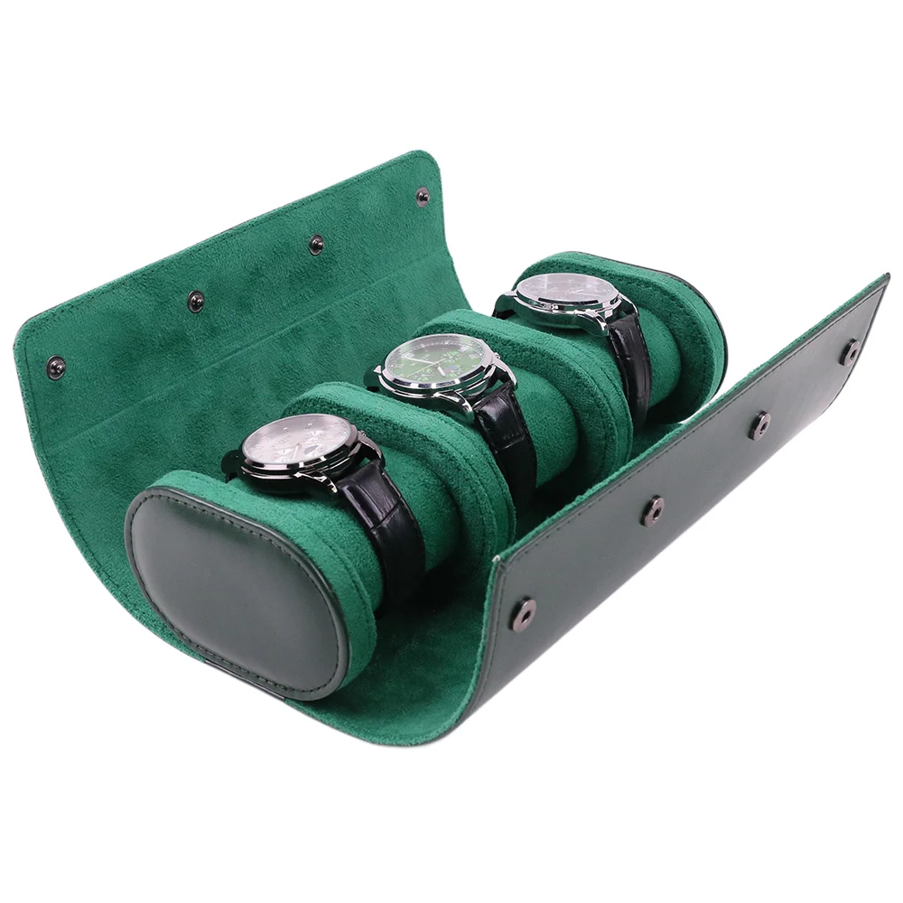 Luxury Portable 3 Slots PU Lea - Luxury Watch Case Travel review and price