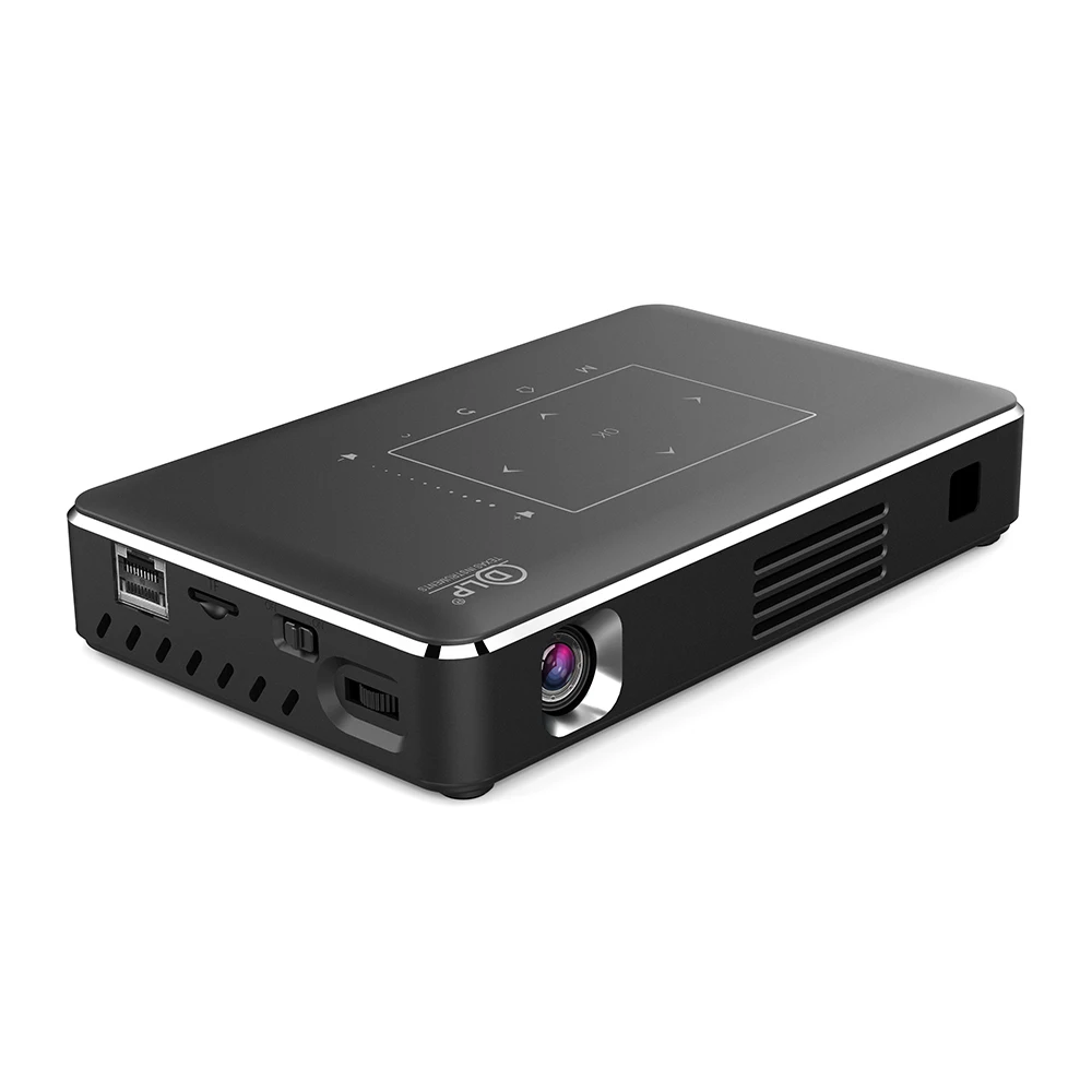 Salange P10 Smart DLP mini Projectors mobile 854*480p max1080p proyector Android OS WiFi BT 8000mAh home theatre system