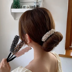 New Boutique Lazy Headband Artifact Women Braided Hair device  Hair Accessories Simple High-end Hairbands Headwear Gift