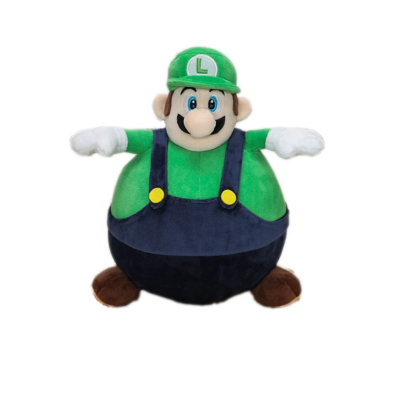 Super Mario Bros. Wonder Green Balloon Luigi 11 inches Stuffed Animal , 3D worlds Odyssey Cartoon Game Character Plush Toy Teddy