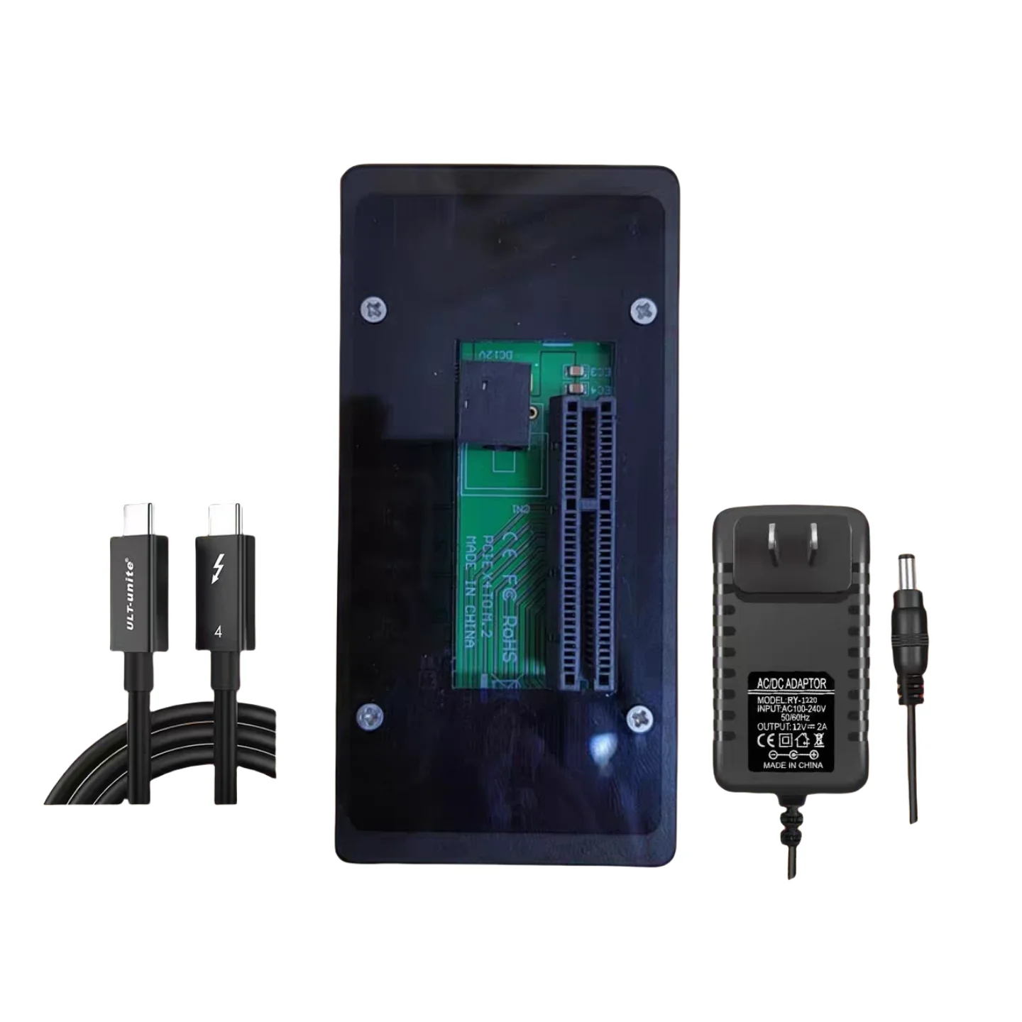 USB4 Thunderbolt To PCIE Adapter การ์ด 40Gbps แหล่งจ่ายไฟ DC ภายนอกกราฟิกการ์ด eGPU BMD FPGA DMA ข้อมูลคอลเลกชันการ์ด