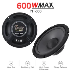 1 Piece 6.5 Inch HiFi Car Coaxial Speaker 600W 2-Way 4ohm 12V Full Range Frequency Car Loud Speaker