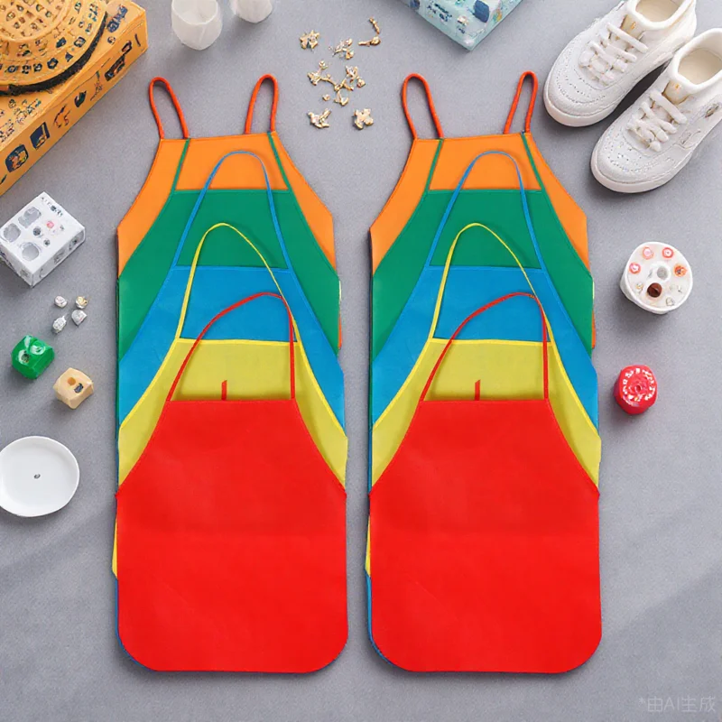

10pcs Painting Aprons Non woven 40x50cm DIY Art Craft Smocks For Drawing Baking Cooking