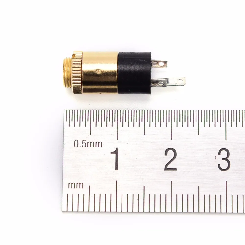 PJ-392 Tomada fêmea estéreo banhado a ouro com parafuso, 3,5mm, áudio e vídeo, conector de fone de ouvido, 5PCs
