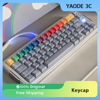 FBB Original Keycap Rainbow After Rain Hot Sublimated PBT Keycap Cute Customized Office for Keyboard Grey Key Cap PC Accessories