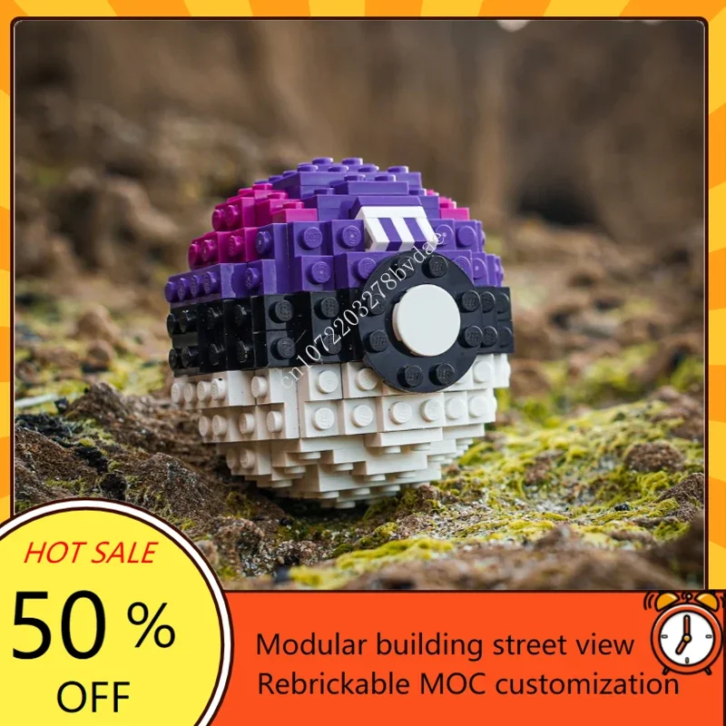 MOC ชีวิตขนาดประติมากรรม Series พ็อกเก็ตทรงกลม Mega รูปที่กําหนดเองปริศนา DIY สร้างสรรค์การศึกษาประกอบของเล่นเด็กของขวัญ