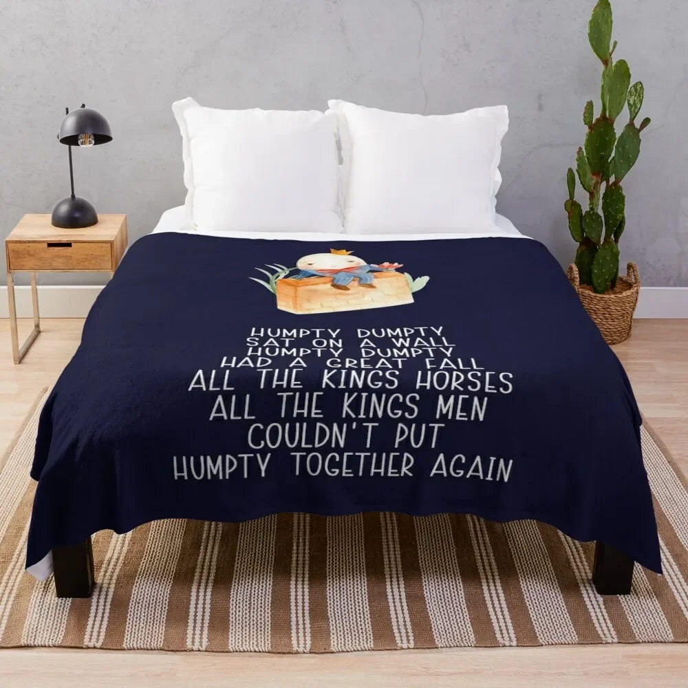 

Nursery Rhyme - Humpty Dumpty Throw Blanket Plaid on the sofa Fashion Sofas Thermal Extra Large Throw Blankets