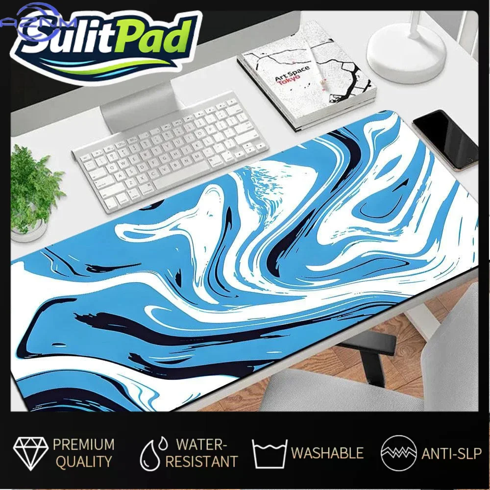 Nordic Style Marble Ink Splash Desk Mat Smooth Large Gaming Mouse Pad