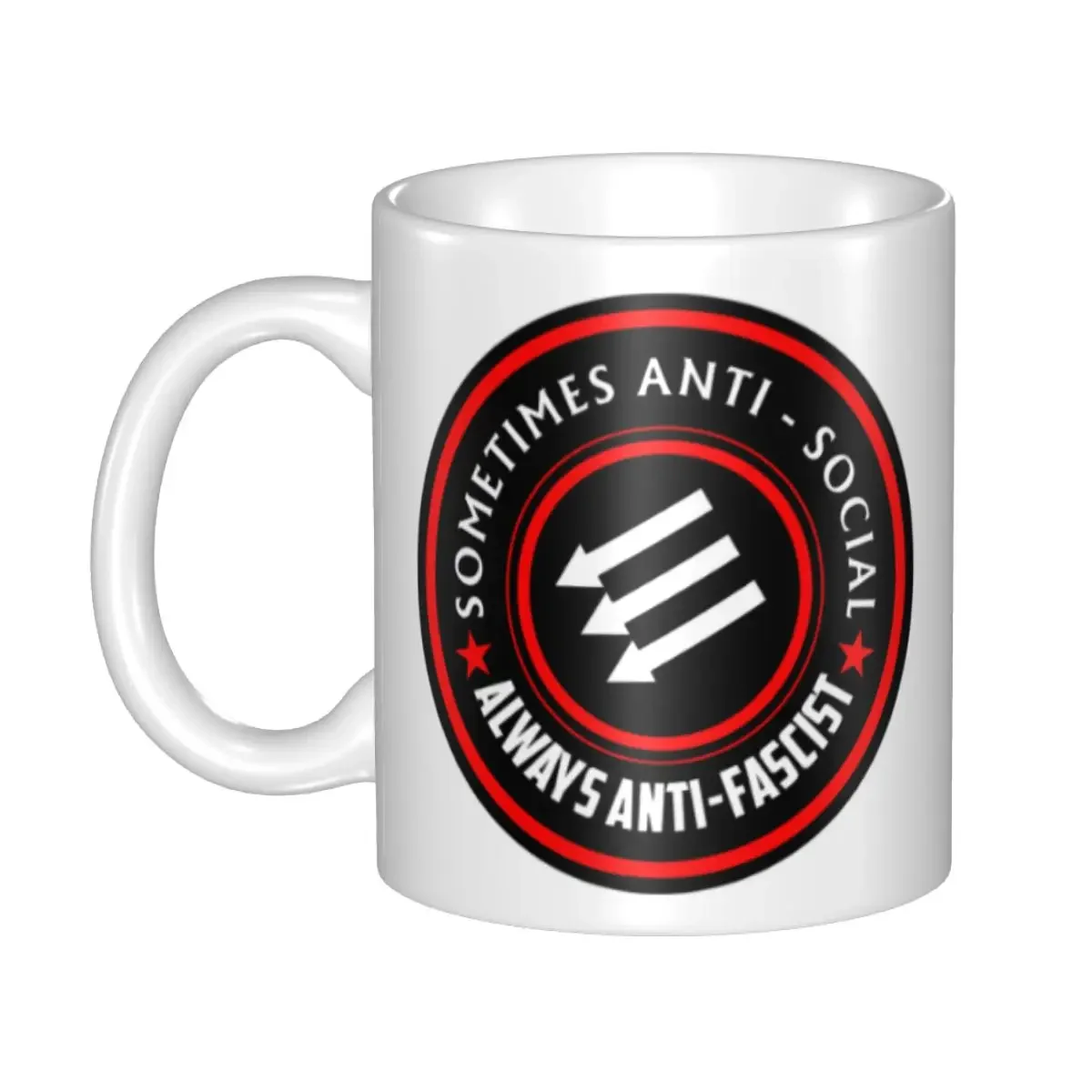 Antifaschistische Aktion Antifa Coffee Mug DIY Custom Ceramic Mug Cup Creative Gift