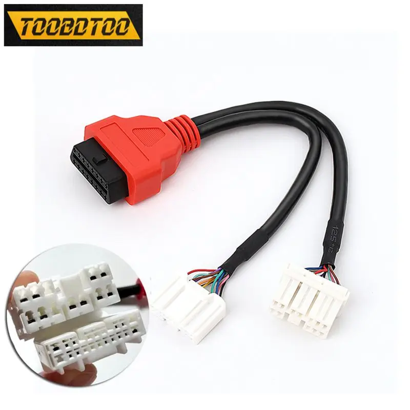 

16 Pins OBD2 Adapter for Tesla Dedicated Cable Harness 12P+20P Double Head Conversion Line for Tesla 3 and Y