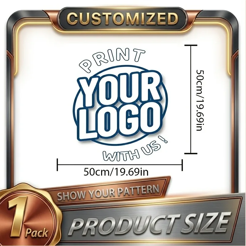 1 großer PVC-Autoaufkleber, erhältlich mit individuellem Logodruck. Wasserdicht und abnehmbar. Langlebig und selbstklebend; hinterlässt keine Rückstände – Detail 3