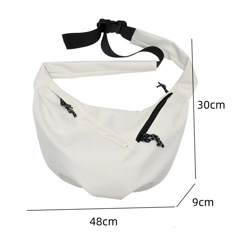 Women Chest Bag Fashion Waist Packs Shoulder Bags Solid Color High Capacity Leisure Sports Style Men Jiaozi Bao Crossbody Bags