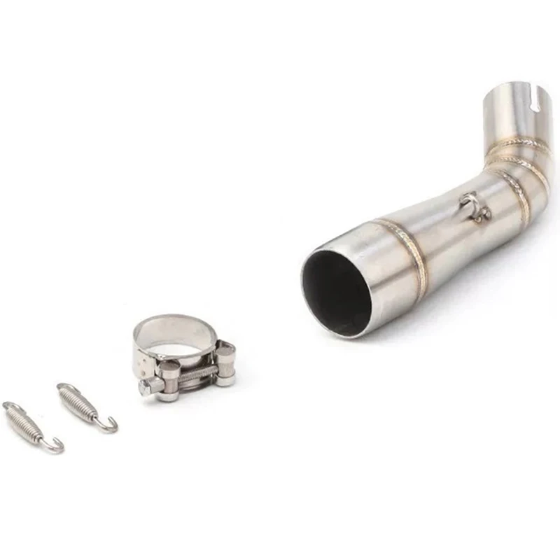 الانزلاق على دراجة نارية العادم الخمار الهروب منتصف اتصال الفولاذ المقاوم للصدأ الأوسط وصلة الأنابيب السعر المنخفض لبينيلي 502C #3