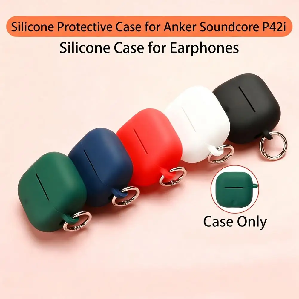 Silikonhülle für Anker Soundcore P42i, Weiche Flexible Kratzfeste Stoßfeste Schutzhülle für Anker Soundcore P42i Kopfhörer