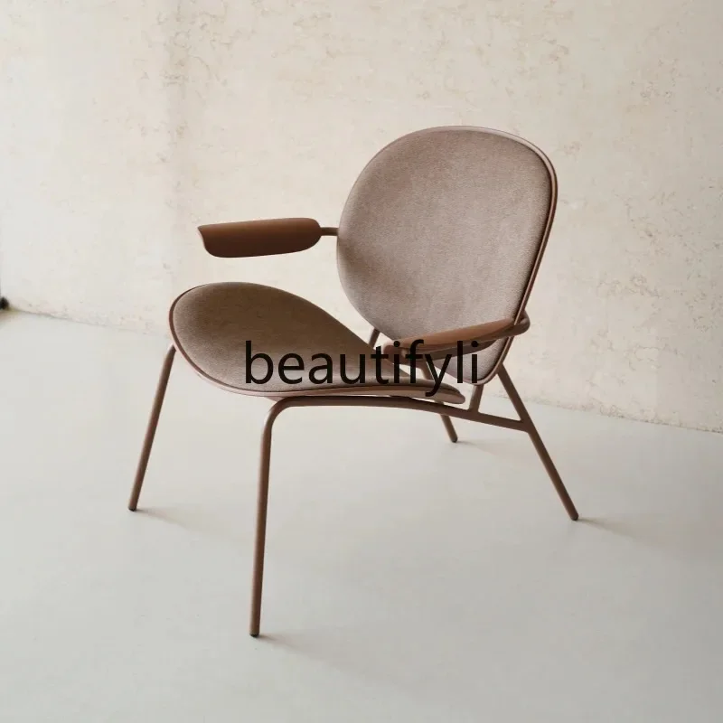 Modern Minimalist Leisure Chair Outdoor Soft Bag Armrest Lazy Backrest Balcony Shell Chair